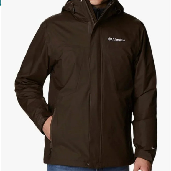 NWT Columbia Men's Tunnel Falls Interchange Jacket, 3 in 1 design, SMALL, brown - Picture 1 of 6